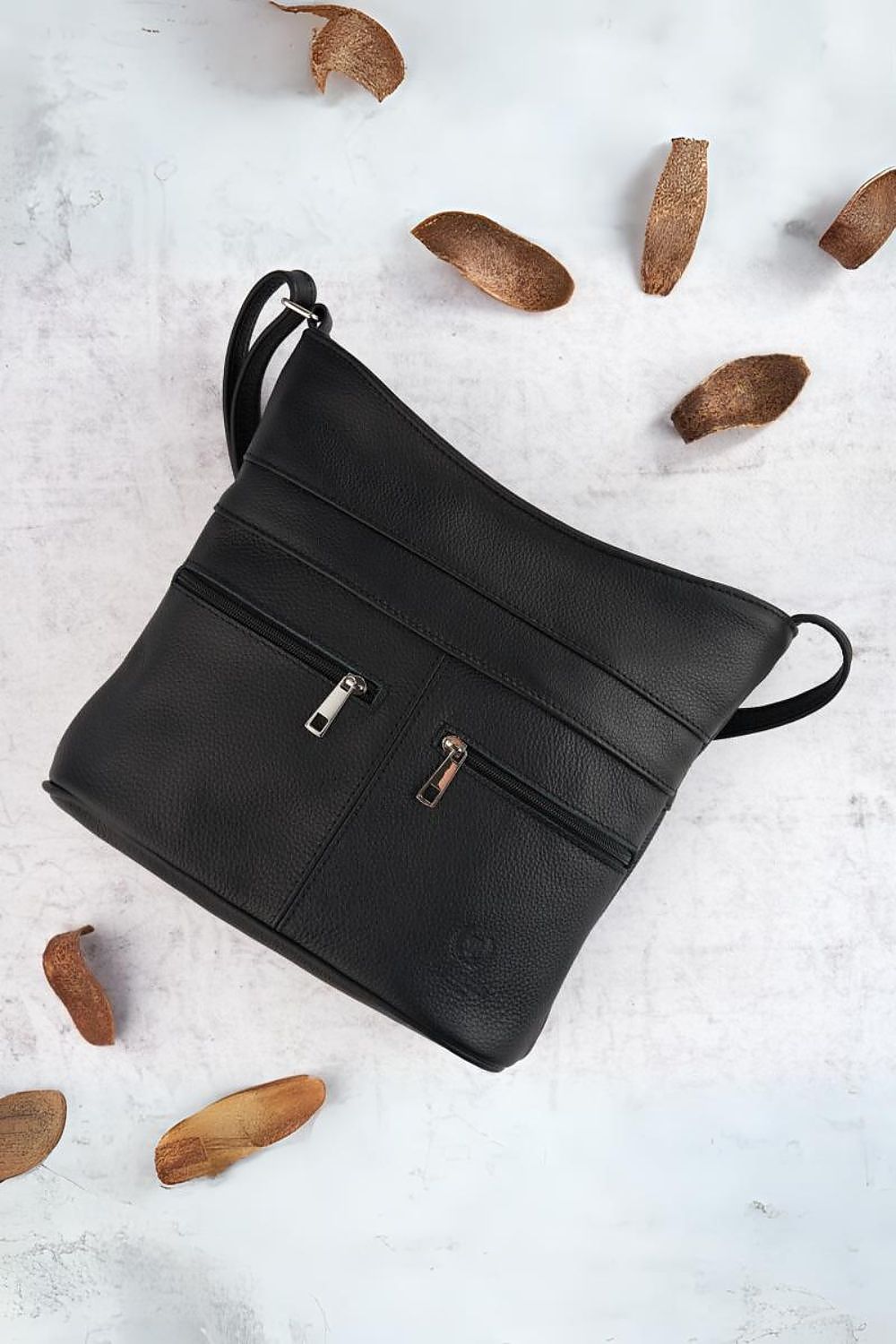  Sac en cuir naturel model 193248 Galanter 