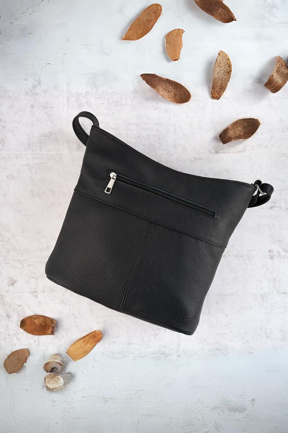  Sac en cuir naturel model 193248 Galanter 