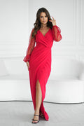  Robe longue model 199008 Bicotone 