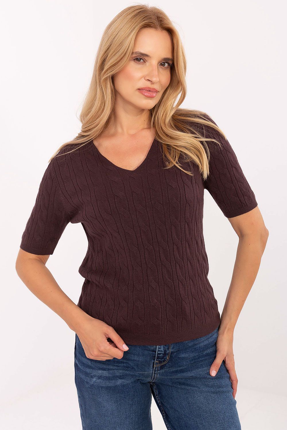  Pull à manches courtes model 217328 Factory Price 