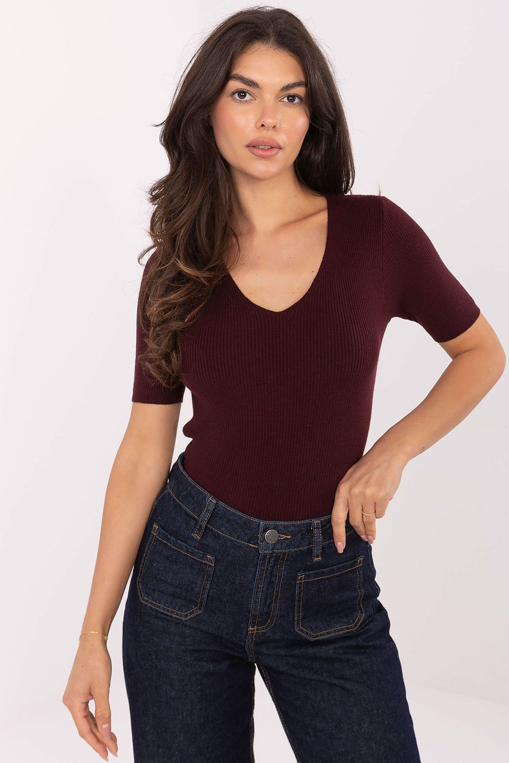  Pull à manches courtes model 217606 Factory Price 