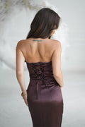  Robe longue model 219710 Bicotone 