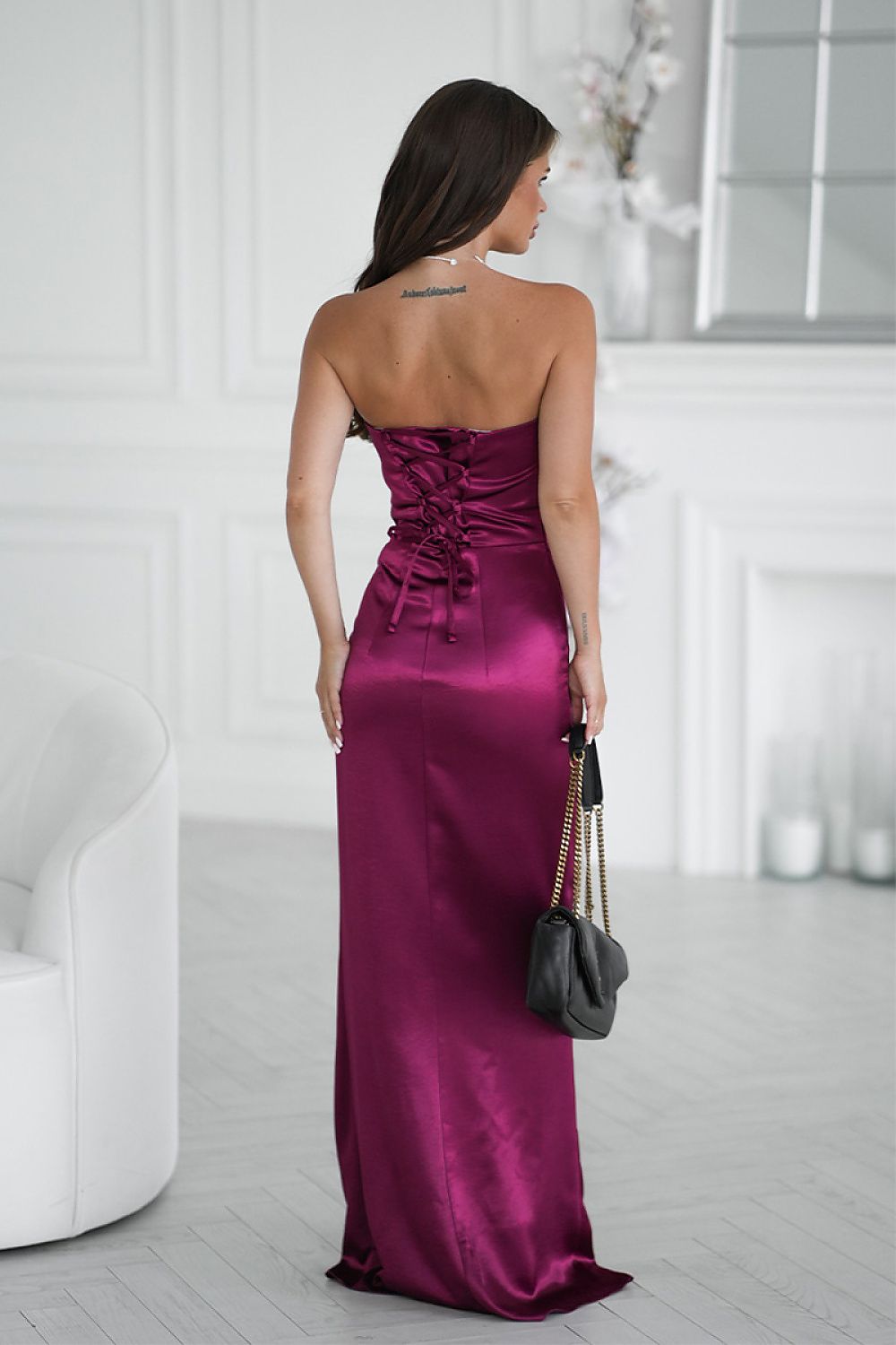 Robe longue model 219713 Bicotone 